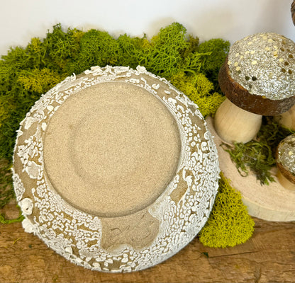 snowfall textured bowl