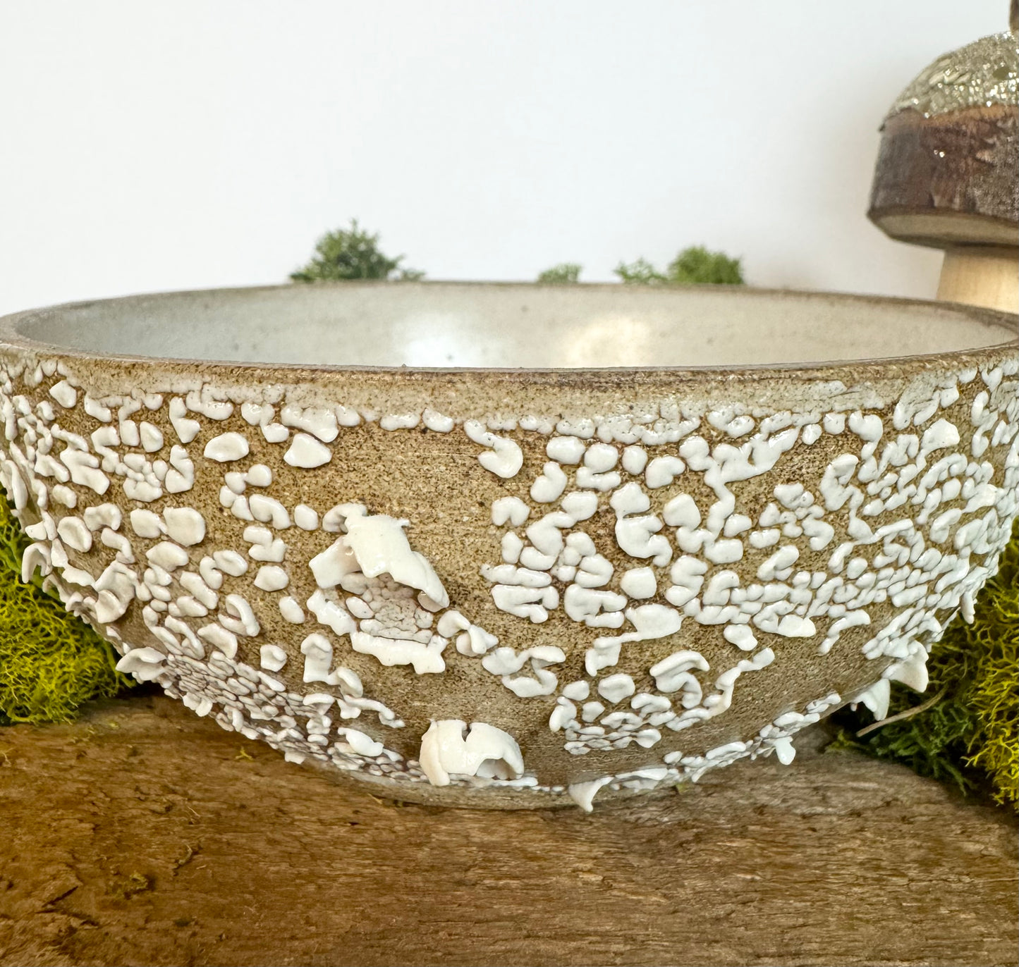 snowfall textured bowl