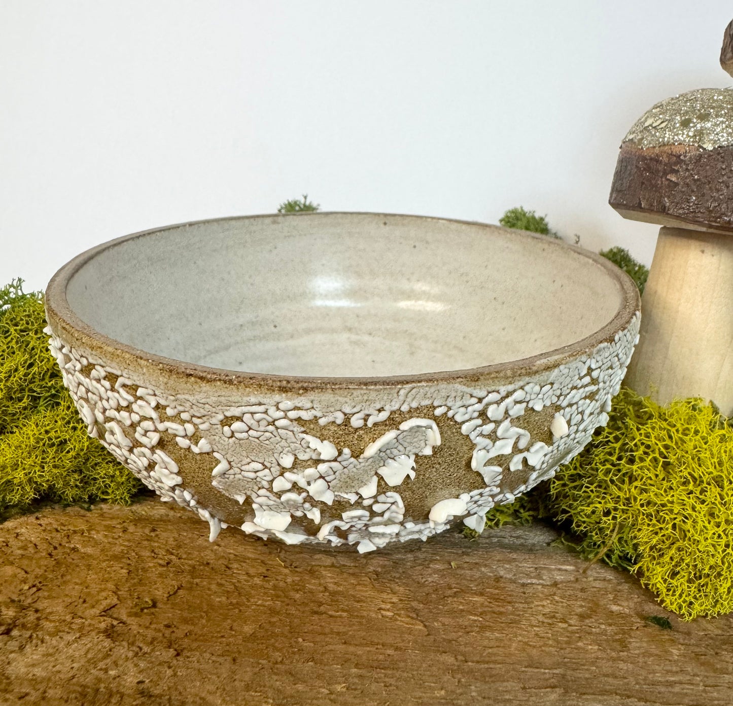 snowfall textured bowl