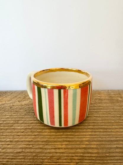 stripe holiday mug