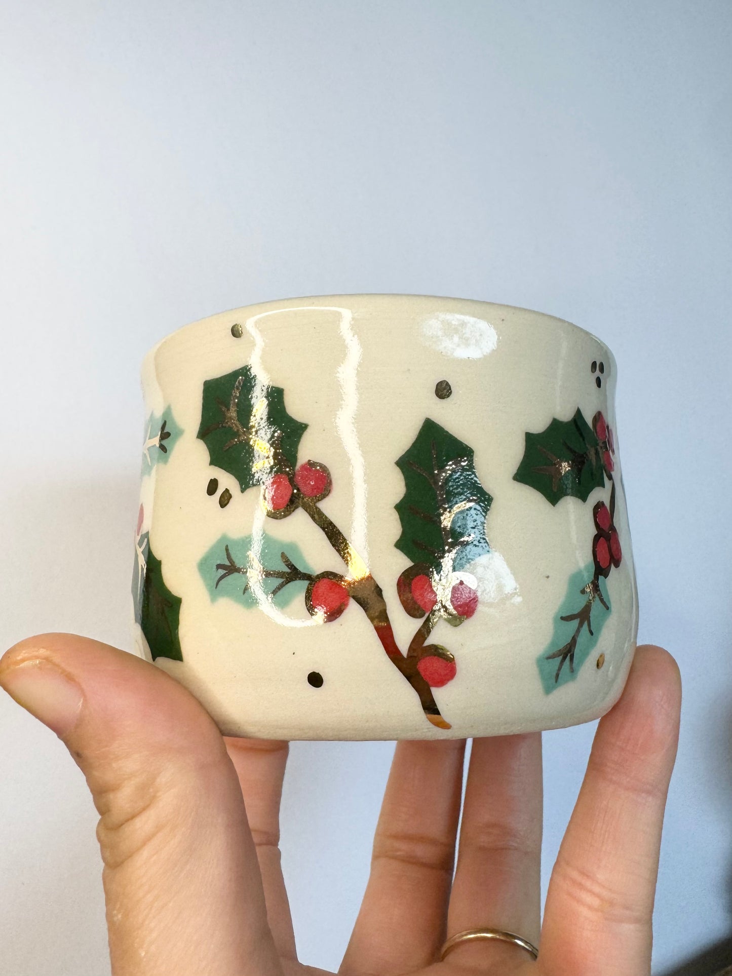 holiday holly cup