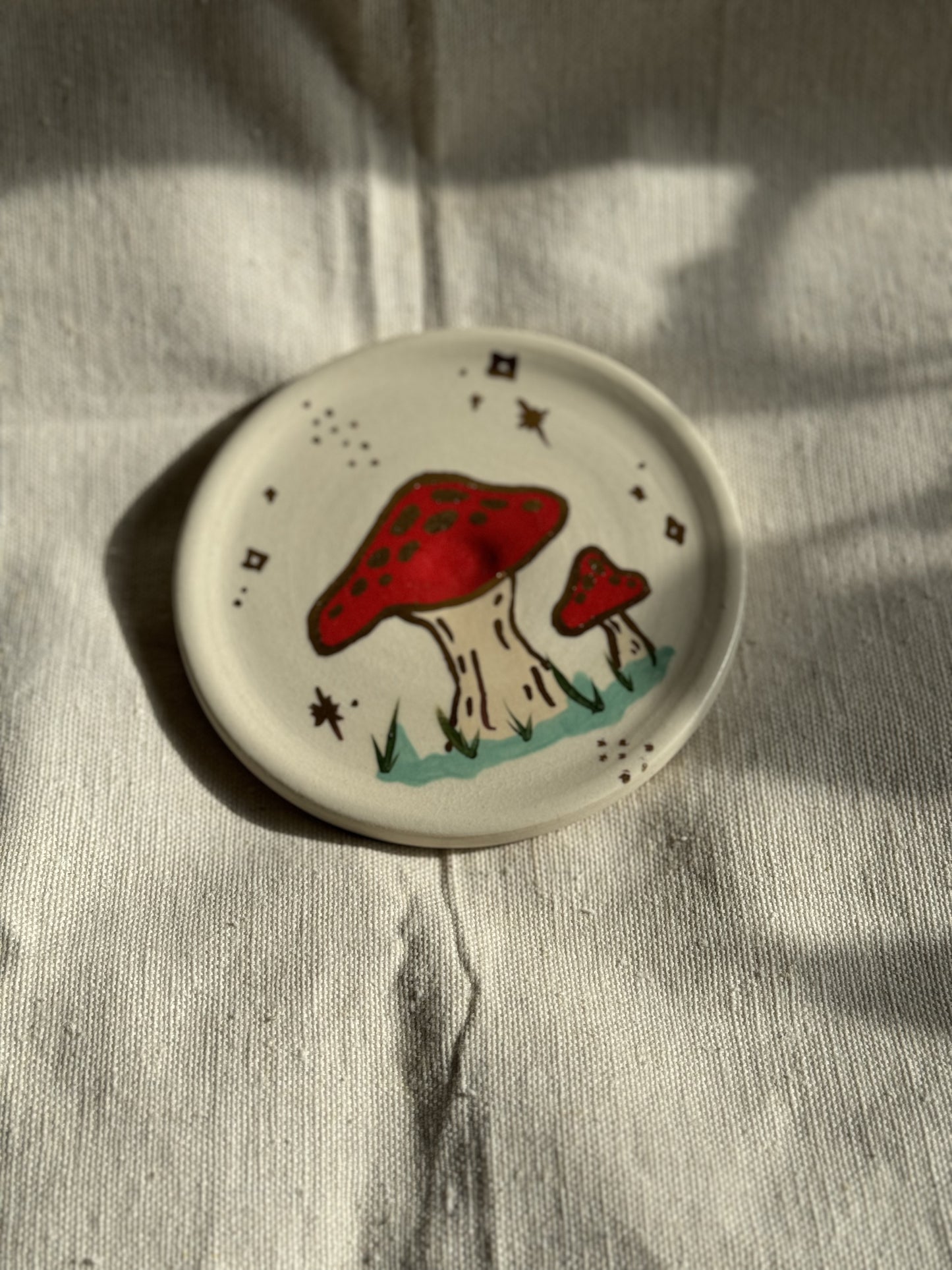 mushroom trinket dish