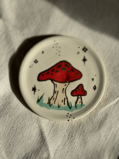 mushroom trinket dish