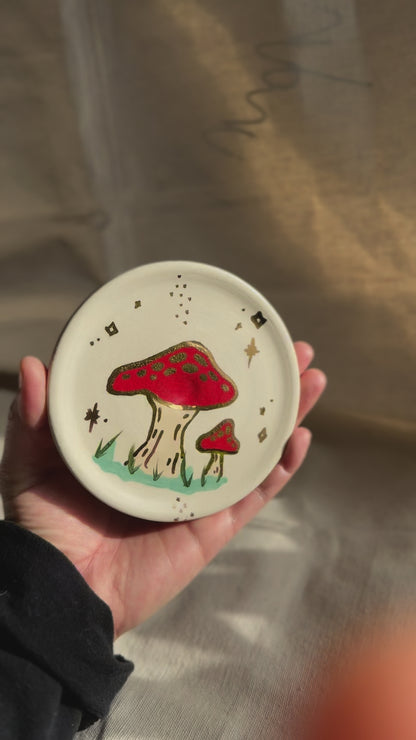 mushroom trinket dish